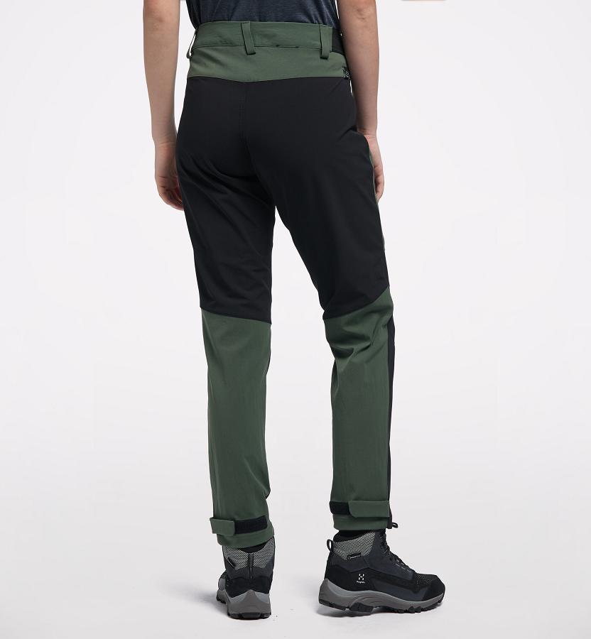 Haglöfs Womens Rugged Flex Hiking Pants Dark Green/Black New Zealand 09174KUET